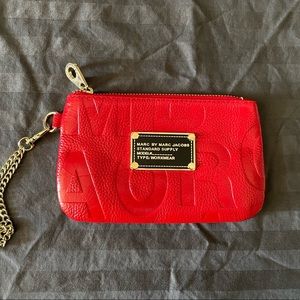 Marc Jacob’s red leather wristlet